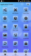 Go SMS Pro Theme Soft Blue