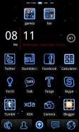 Neon Blue GO Launcher Theme
