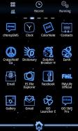 Neon Blue GO Launcher Theme