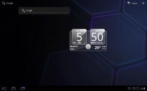Sense Analog Glass Clock 4x2
