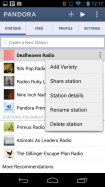 Pandora® internet radio