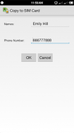 Copy to SIM Card