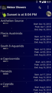 Meteor Shower Calendar
