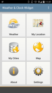 Weather & Clock Widget Android