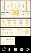Style widget (weather/time)