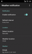 Weather notification