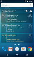 Event Flow Calendar Widget