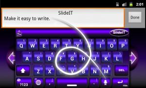 SlideIT Purple 3D Skin