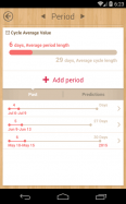 Period Calendar / Tracker