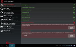 Zoner AntiVirus - Tablet