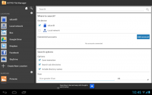 ASTRO File Manager with Cloud